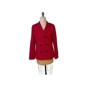 Company Ellen Tracy Red Corduroy Coat Jacket Medium NWT $428